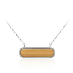 Collier en argent et Bamboo naturel (TPC)