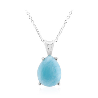 Collier en argent et Larimar