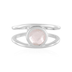 Bague en argent et Quartz rose