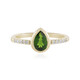 Bague en or et Diopside de Russie