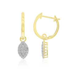 Boucles d'oreilles en or et Diamant SI2 (G)