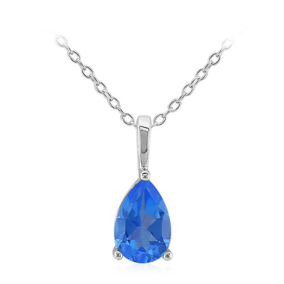 Collier en argent et Topaze Bleue Indigo