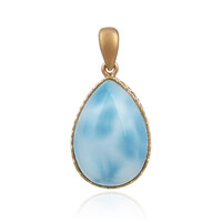 Pendentif en or et Larimar