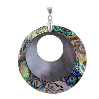 Pendentif en argent et Coquillage d'Abalone