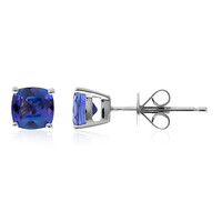 Boucles d'oreilles en or et Tanzanite AAA