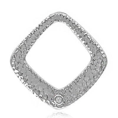 Pendentif en argent et Topaze blanche (MONOSONO COLLECTION)