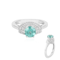 Bague en argent et Apatite verte