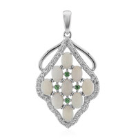 Pendentif en argent et Opale blanche