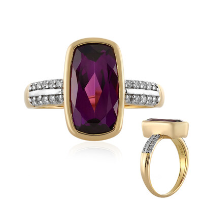 Bague en or et Grenat magenta (AMAYANI)