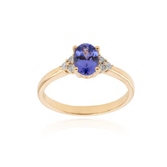 Bague en or et Tanzanite AAA