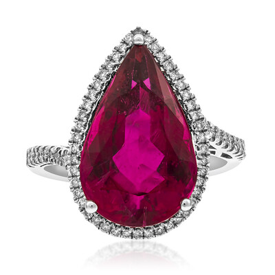 Bague en or et Rubellite AAA du Brésil (AMAYANI)