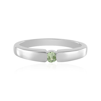 Bague en argent et Tsavorite de Tanzanie