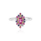 Bague en argent et Rubellite