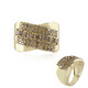 Bague en or et Diamant champagne I2 (de Melo)