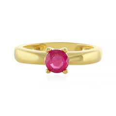 Bague en argent et Saphir rose de Madagascar