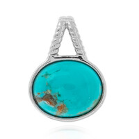 Pendentif en argent et Turquoise de la Mine 8 (Anne Bever)