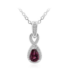 Collier en argent et Grenat Rhodolite