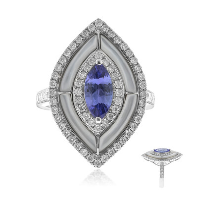 Bague en or et Tanzanite AAA (CIRARI)