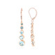 Boucles d'oreilles en or et Zircon de Ratanakiri (KM by Juwelo)