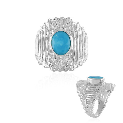 Bague en argent et Turquoise Sleeping Beauty (de Melo)