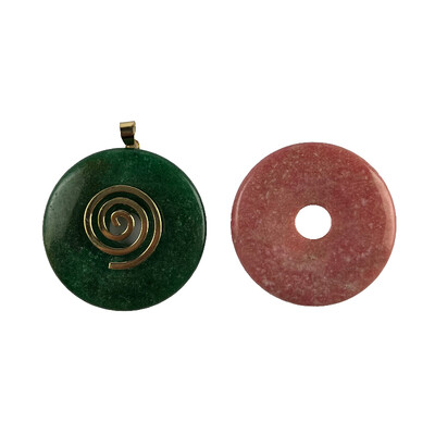 Accessoire en argent et Thulite