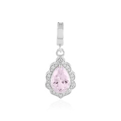 Pendentif en argent et Kunzite du Brésil