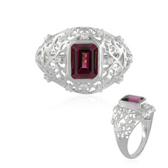 Bague en argent et Grenat Rhodolite (de Melo)