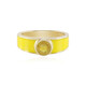 Bague en argent et Saphir jaune de Madagascar