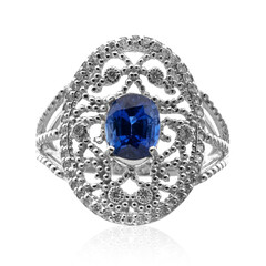 Bague en or et Saphir bleu de Ceylan (CIRARI)