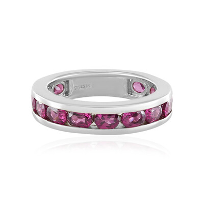 Bague en argent et Grenat Rhodolite