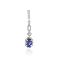 Pendentif en argent et Tanzanite