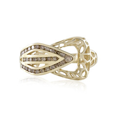 Bague en or et Diamant champagne I2 (Ornaments by de Melo)