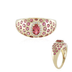 Bague en or et Tourmaline rose du Nigéria (Adela Gold)