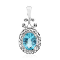 Pendentif en argent et Apatite bleue (Pallanova)