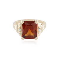 Bague en or et Grenat Hessonite