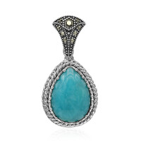 Pendentif en argent et Amazonite (Annette classic)