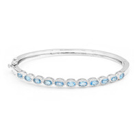 Bracelet en argent et Topaze bleu Suisse