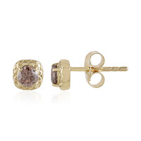 Boucles d'oreilles en or et Diamant champagne I2 (de Melo)