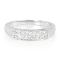 Bague en argent et Saphir blanc