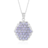 Collier en argent et Tanzanite