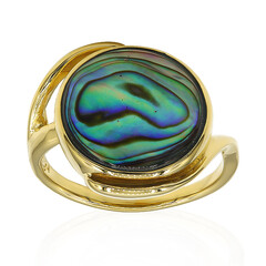 Bague en argent et Coquillage d'Abalone (Art of Nature)