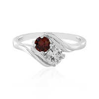 Bague en argent et Zircon rose