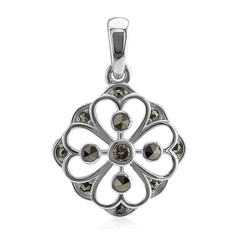 Pendentif en argent et Diamant rose de France SI1 d'Argyle  (Annette classic)