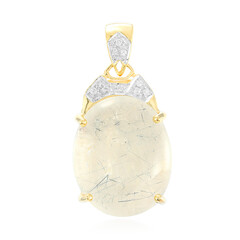 Pendentif en or et Quartz rutile de Mutuca