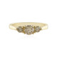 Bague en or et Diamant champagne I2 (de Melo)