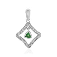 Pendentif en argent et Tsavorite de Tanzanie