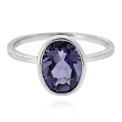 Bague en argent et Quartz Myrtille