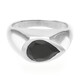 Bague en argent et Spinelle noir