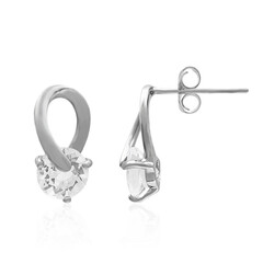 Boucles d'oreilles en argent et Topaze blanche