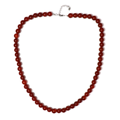 Collier en argent et Onyx rouge